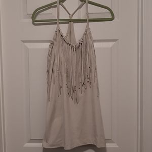 Zara Trafaluc fringe razorback tank